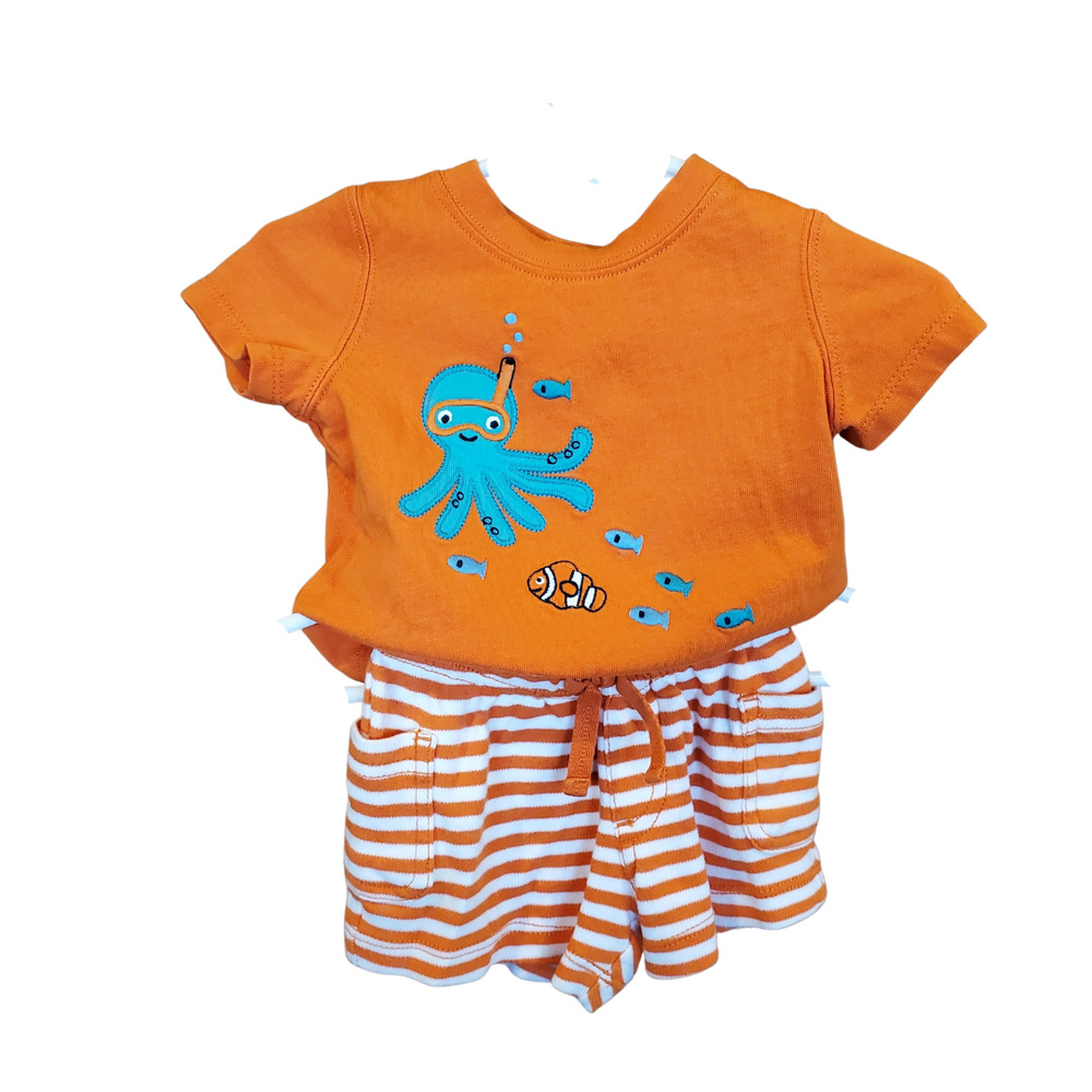 Gymboree Octopus - 2 piece set (0-3 mos)